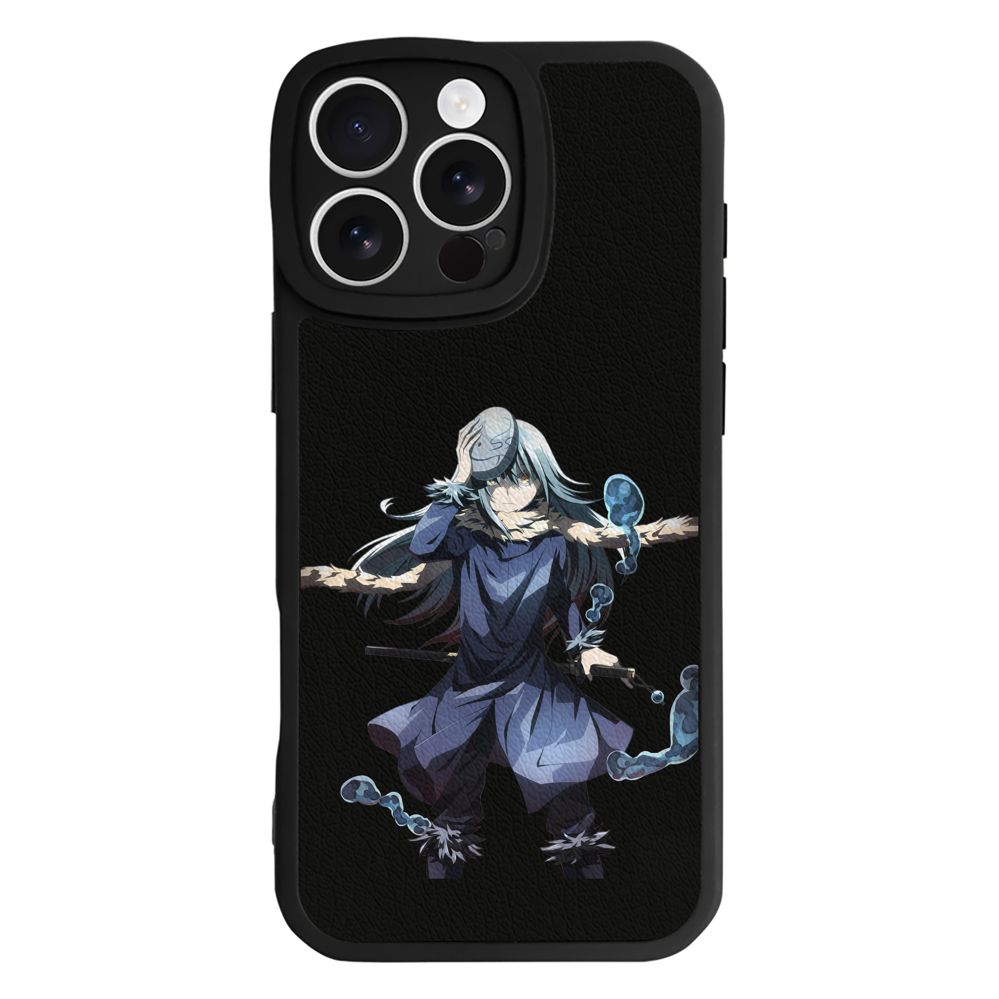 （画像用） 転スラ Regarding Reincarnated to Slime 【iPhone 16シリーズ対応】シリコンスマホケース（レザー調） 材質：シリコン